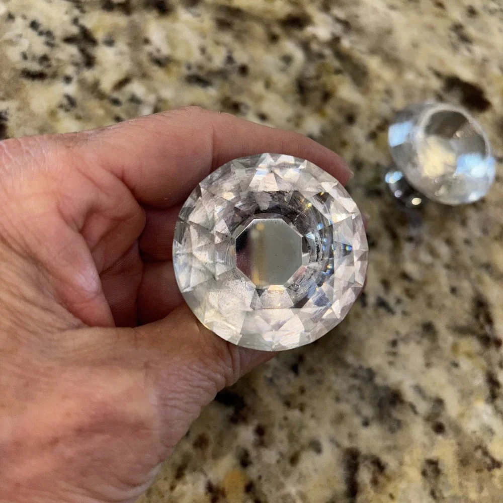 GlideRite‎ K9 Crystal Diamond Cabinet Dresser Drawer Hardware Knob 3538